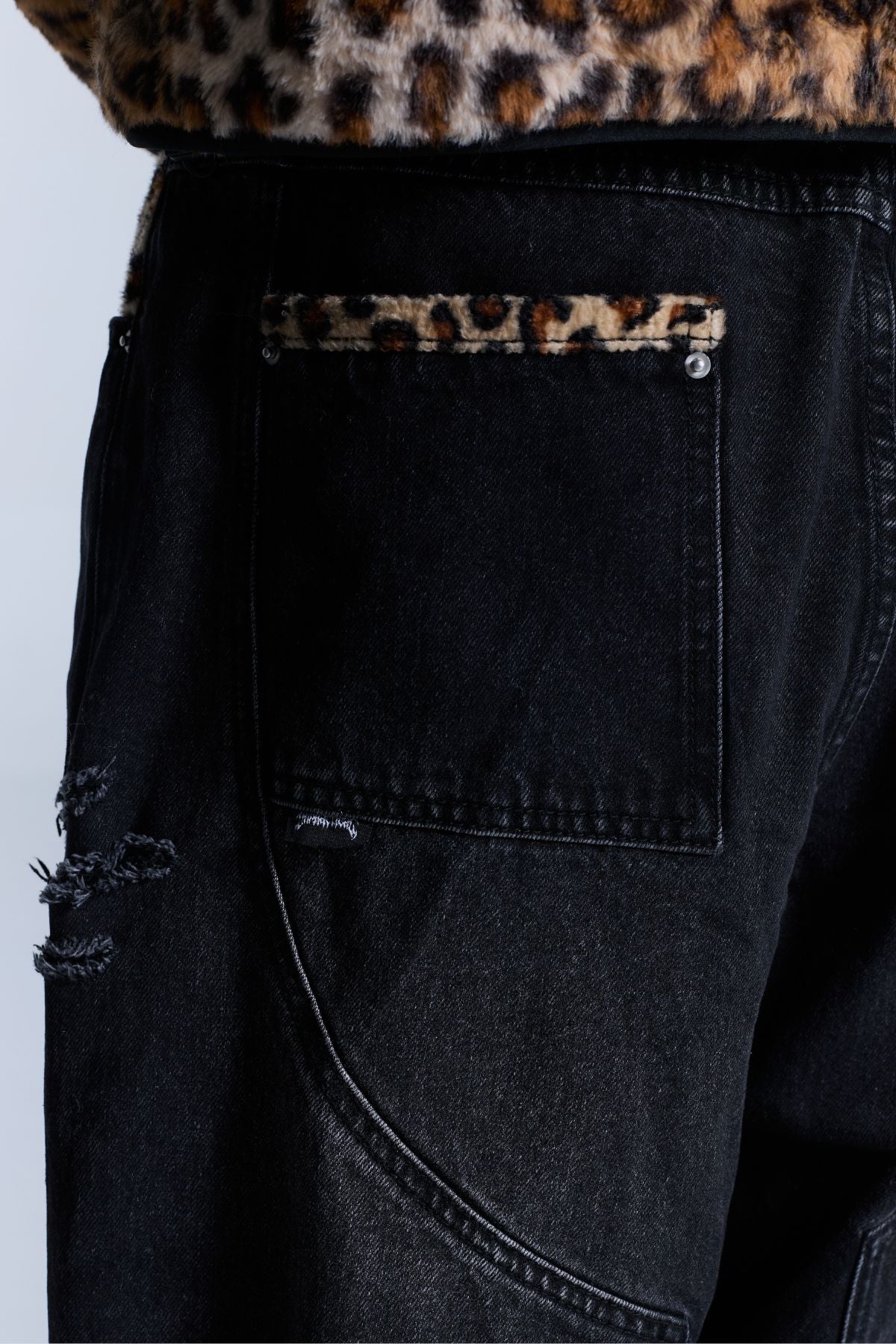 Cheetah Denim Jeans - Image 5
