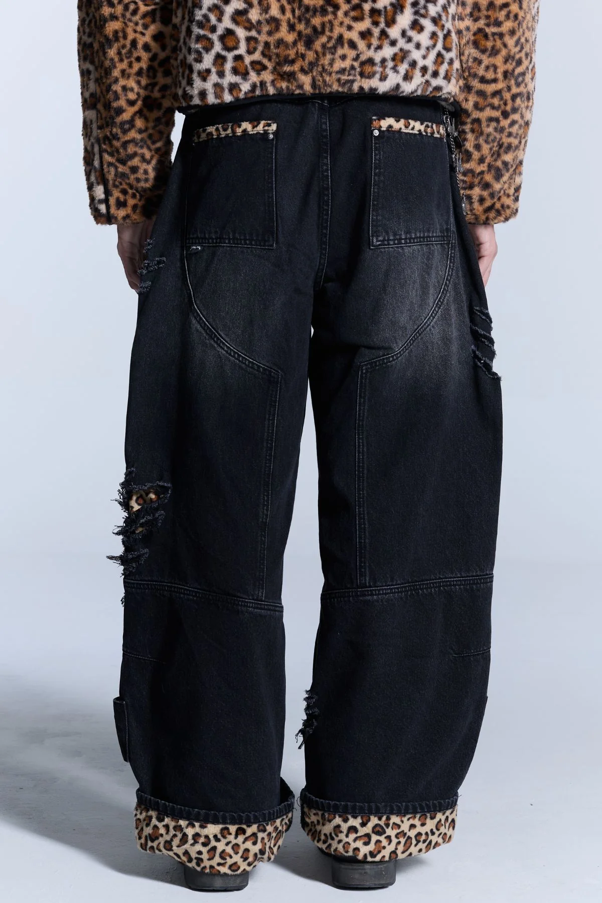 Cheetah Denim Jeans - Image 6