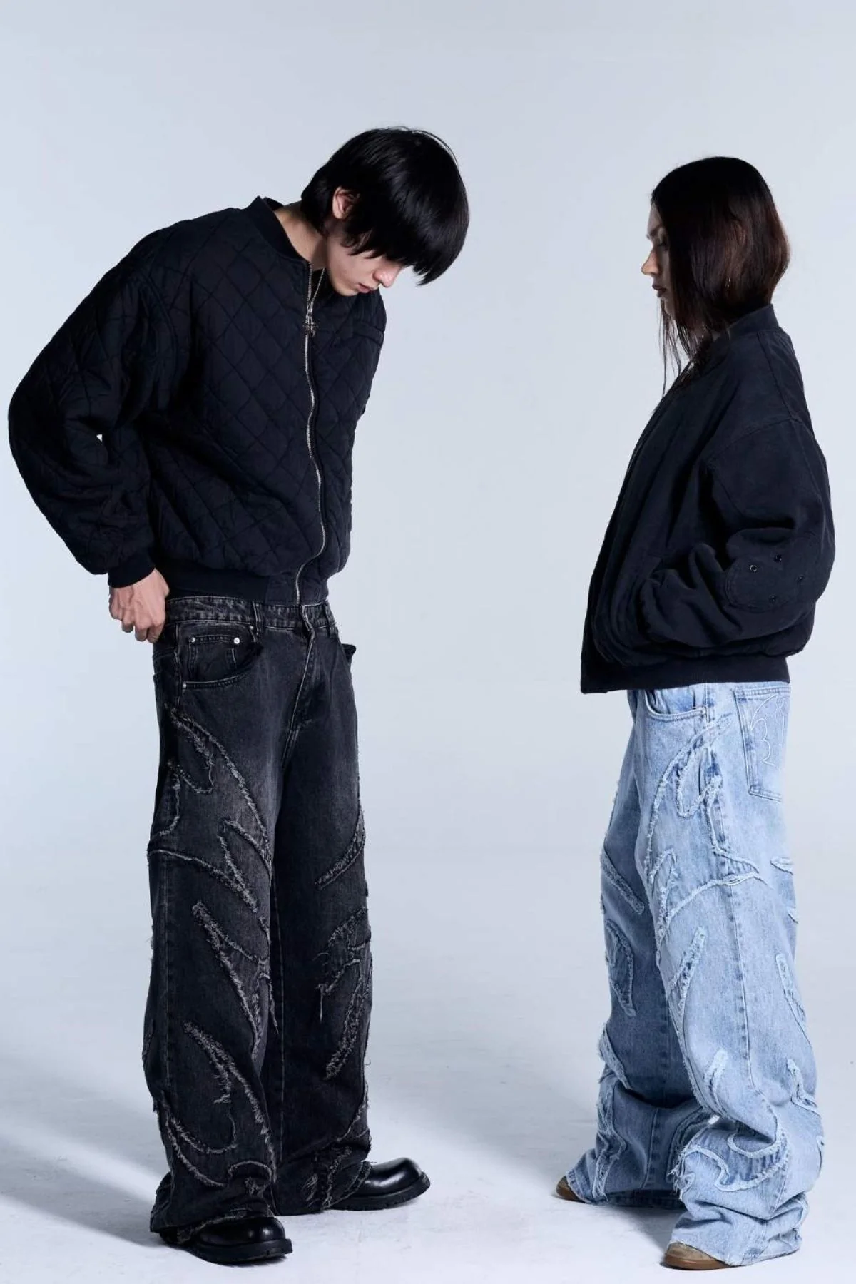Flamed Black Bomber Jacket - Image 8