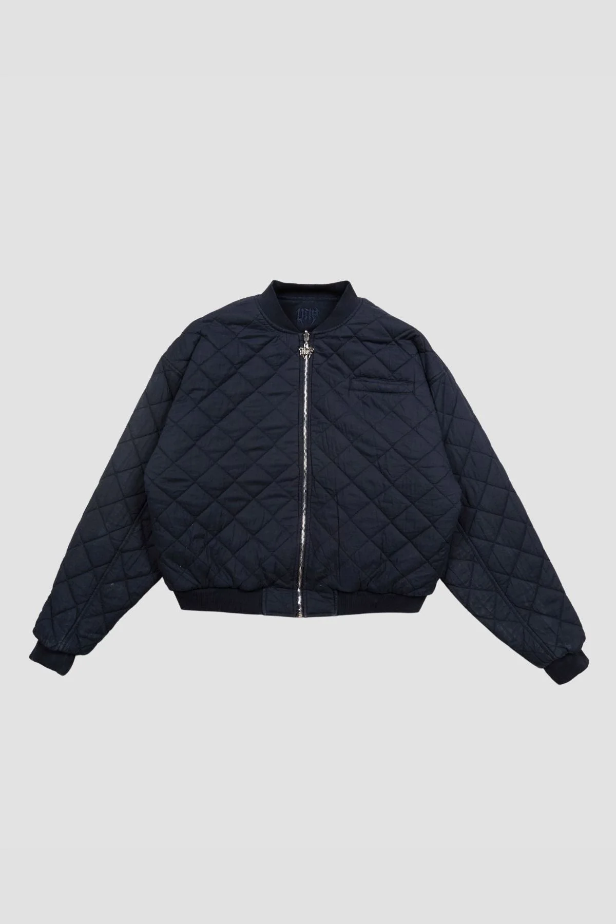 Flamed Navy Bomber Jacket - Image 5