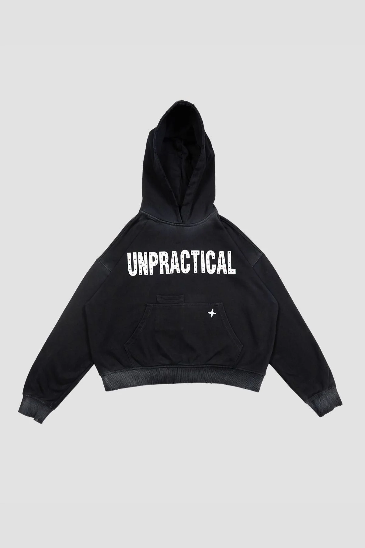 Rhinestone Hoodie Black - Image 4