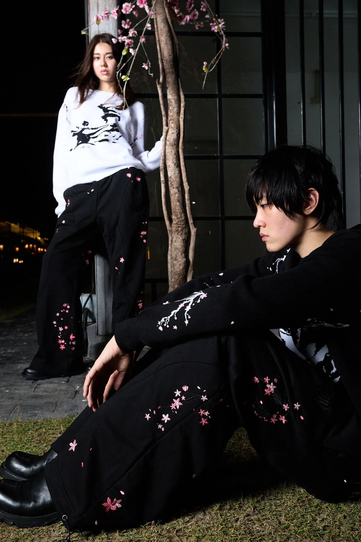 Sakura Black Sweatpants - Image 8